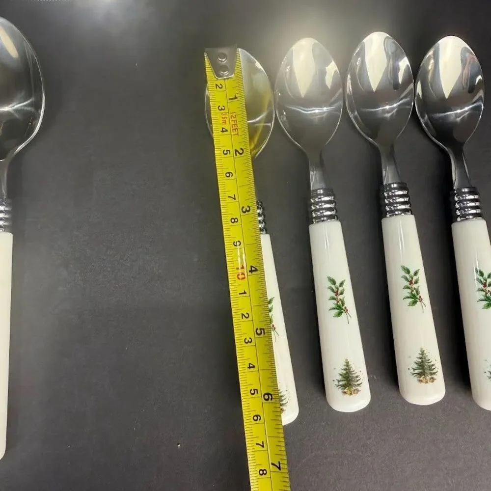 Nikko Happy Holidays Christmas 18/10 Stainless Steel Flatware 20 Pieces